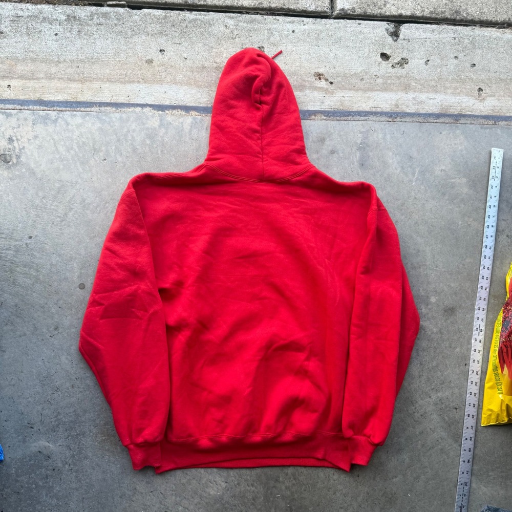 Vintage Russell Athletic Texas Tech Hoodie Red XL USA Collegiate Sweatshirt - Picture 4 of 8
